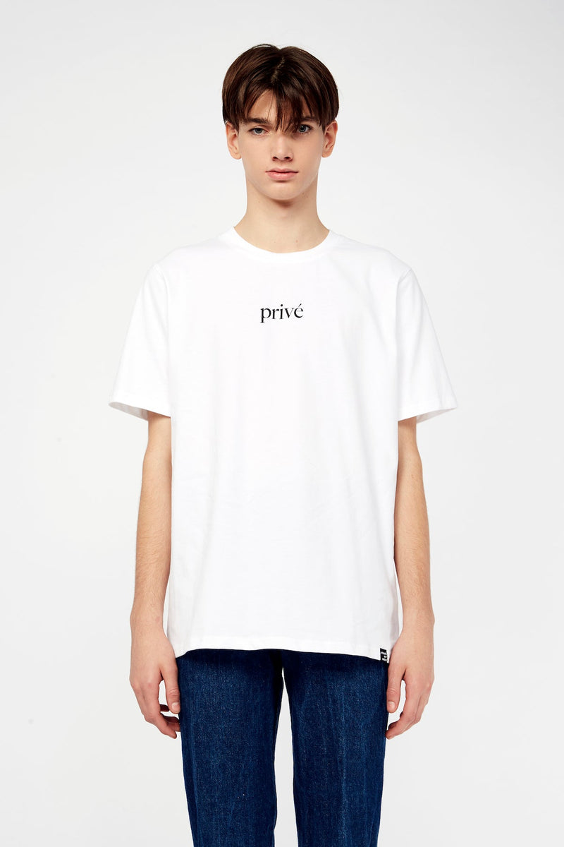 prive alliance PE-8544 S ホワイト Tシャツ Classic Logo Tee - White – Privé Alliance